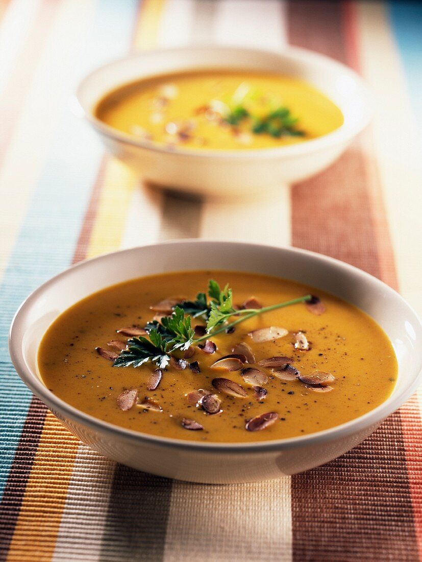 split pea and almond milk delight soup