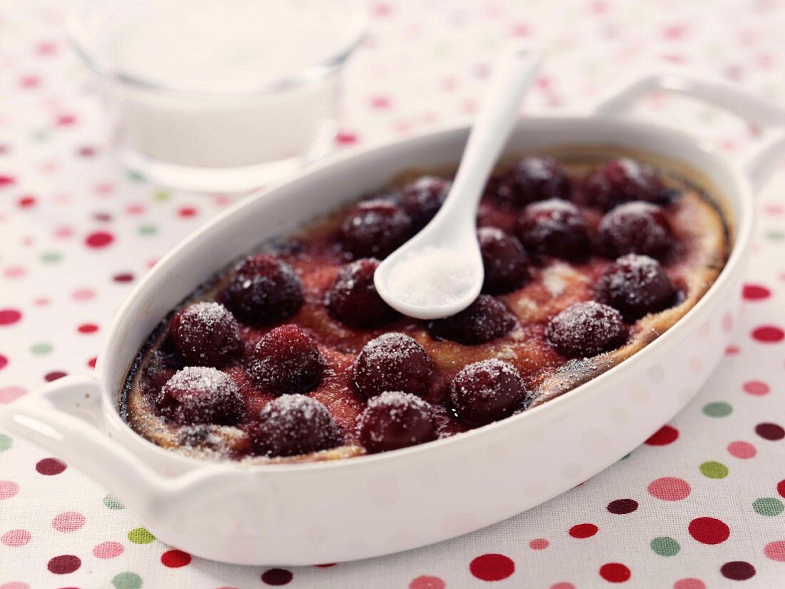 Cherry clafoutis ( step by step : final)