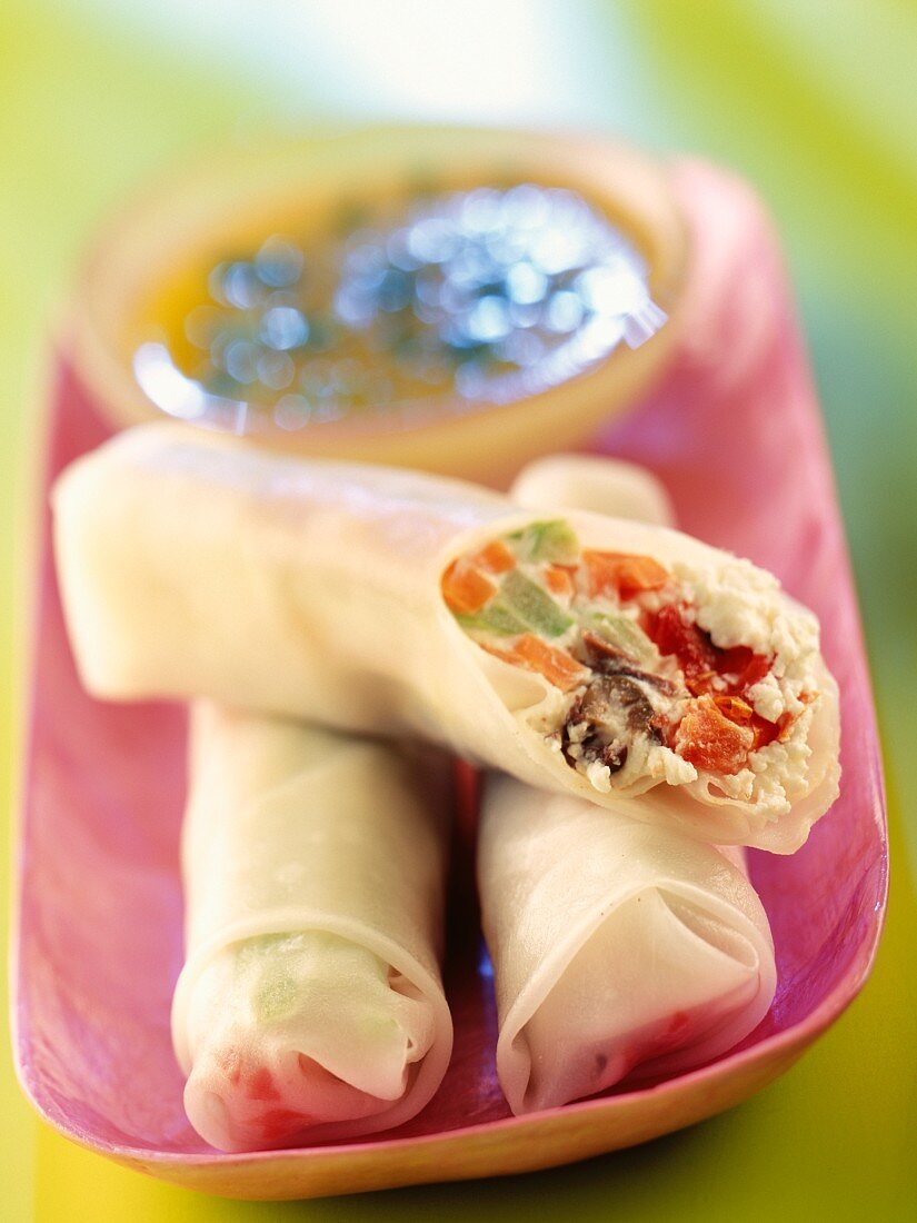 Vegetarian spring rolls