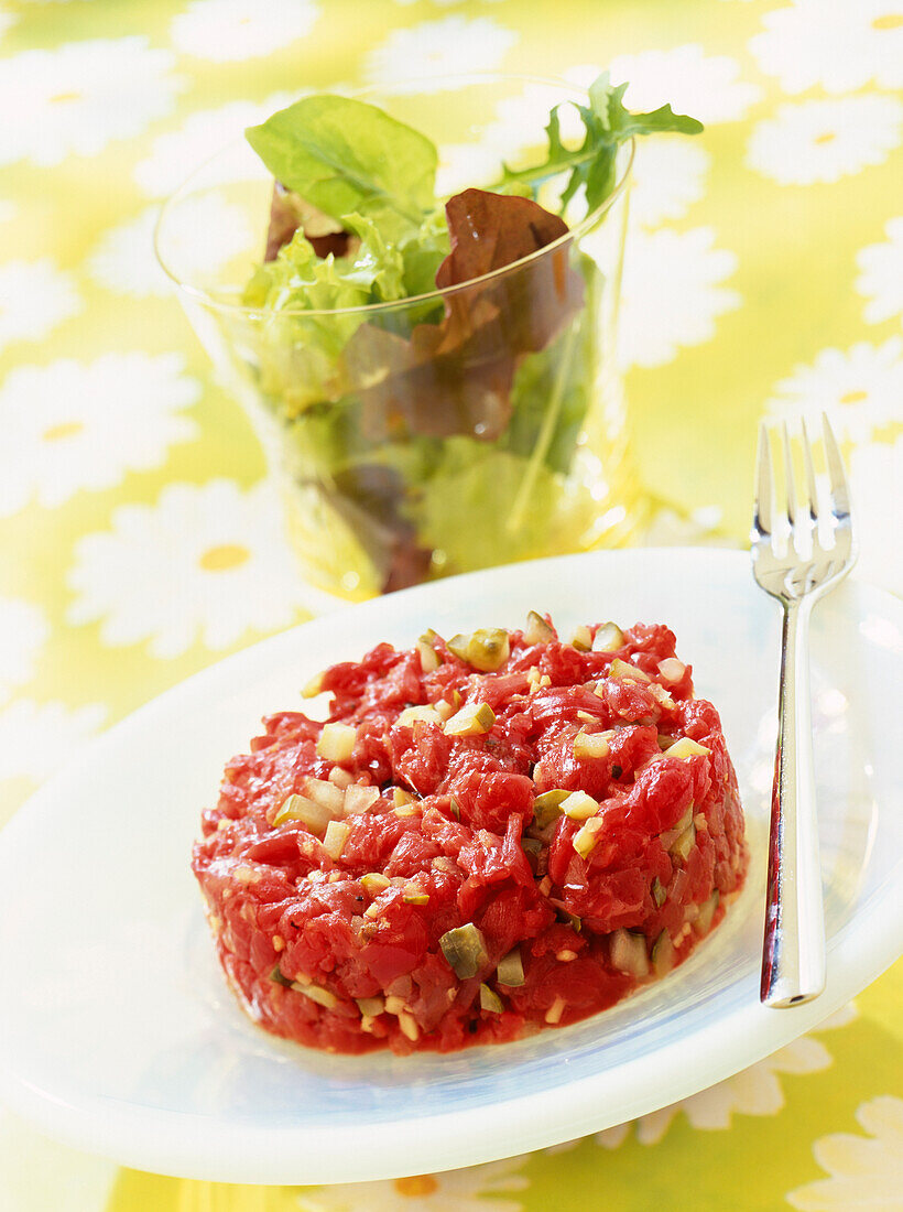 beef and ginger tartare (topic: beef)