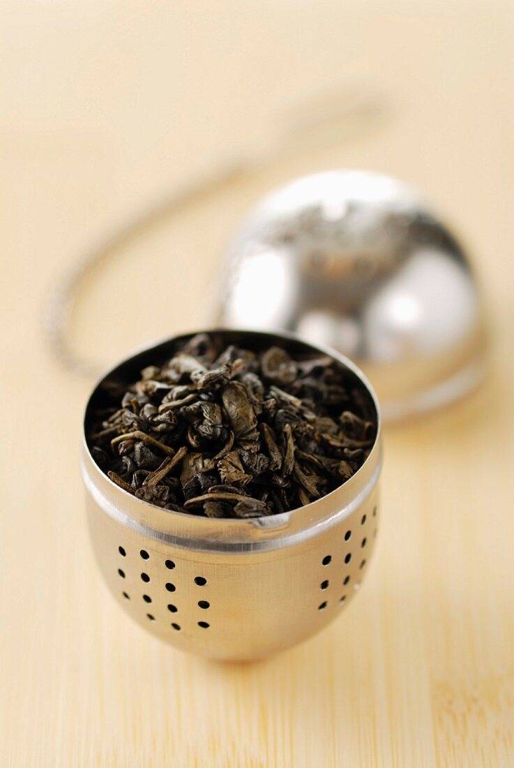 Tea ball full of tea