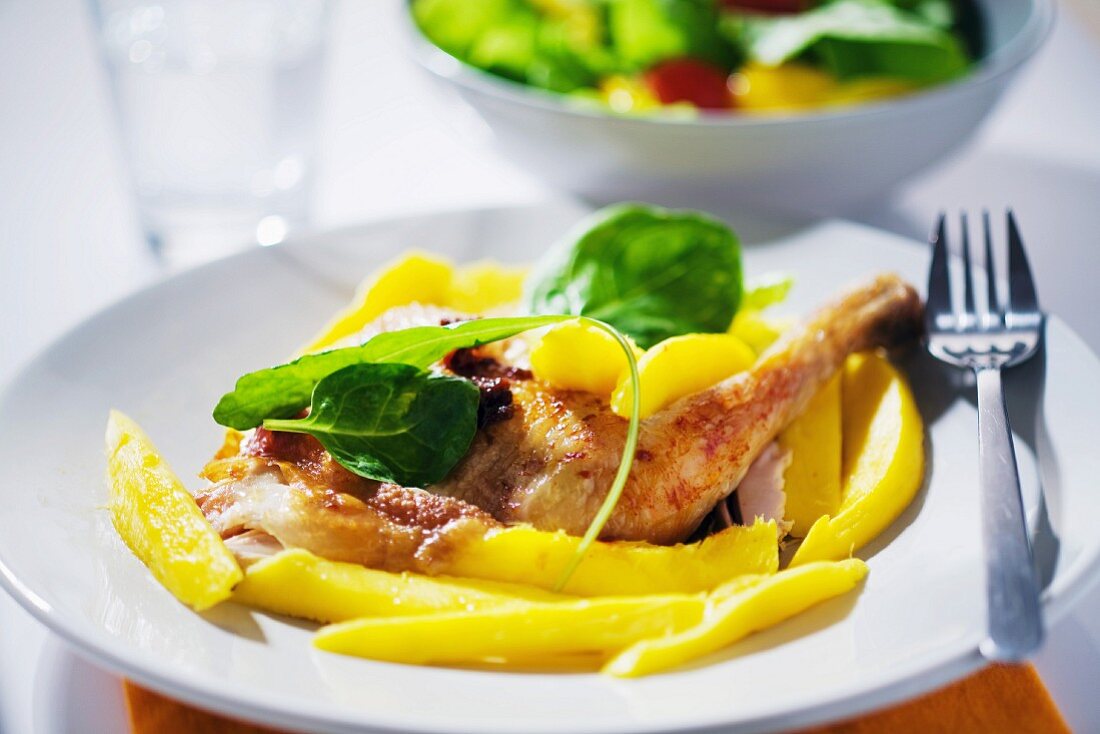 Chicken with mango