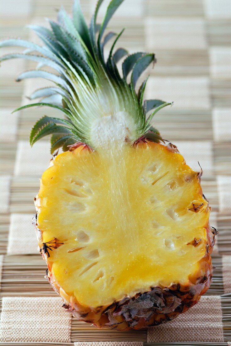 pineapple cut in half