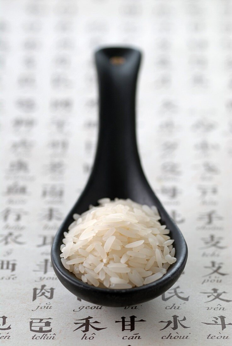 Spoonful of asian rice