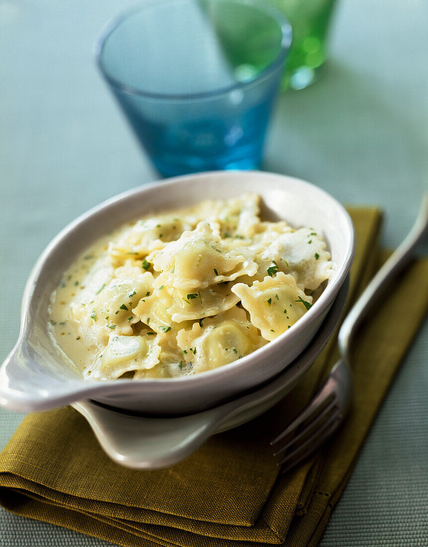 Ravioli mit Käsefüllung