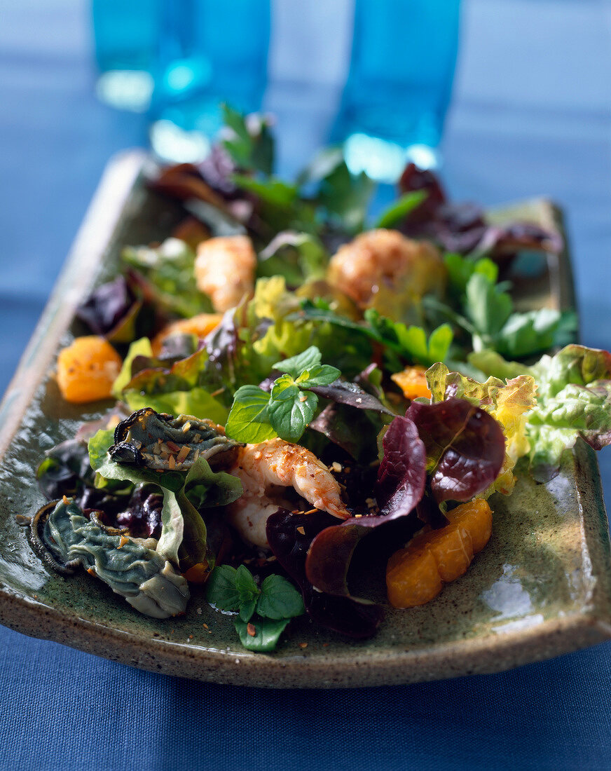 Langoustine,oyster and orange salad