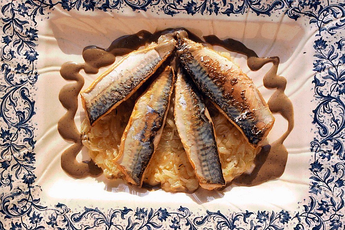 Potato galette with mackerel