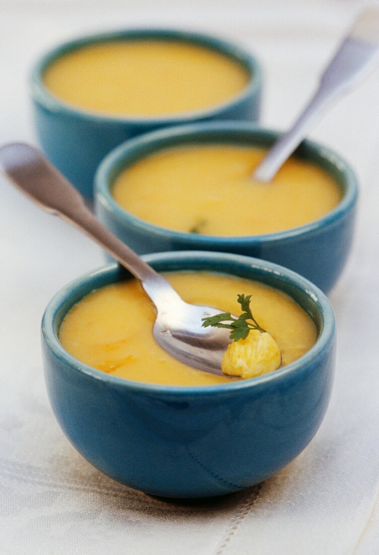 Carrot and orange butter soup