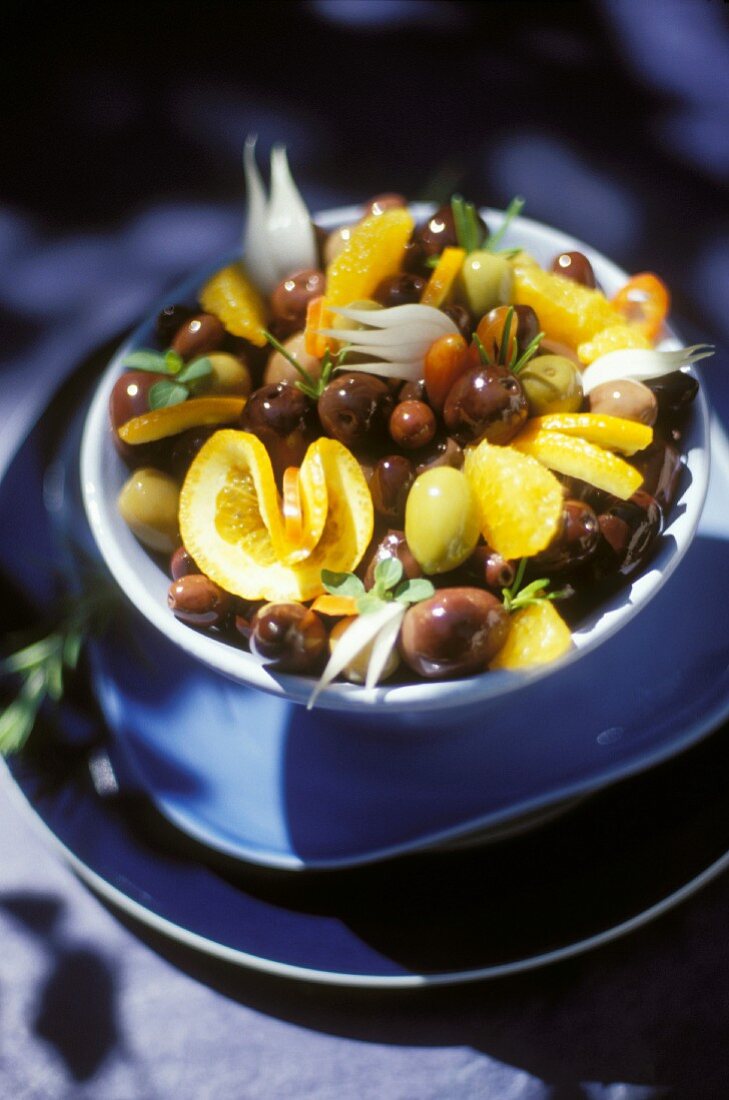Olive salad with lemons