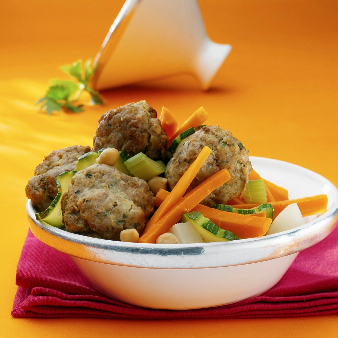 Couscous with meatballs