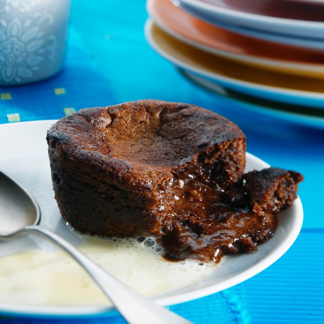 Chaud-froid au chocolat (chocolate cake with a liquid core)