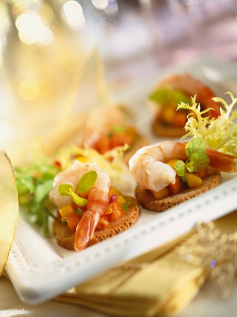 Shrimp crostini