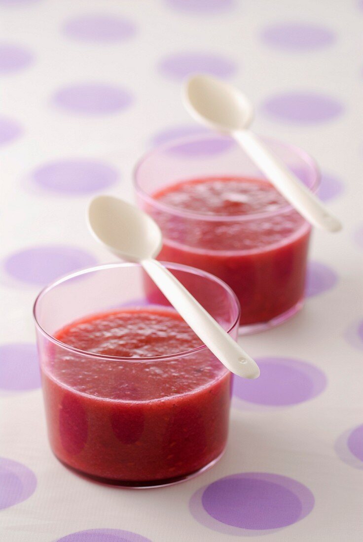 Raspberry and apple juice