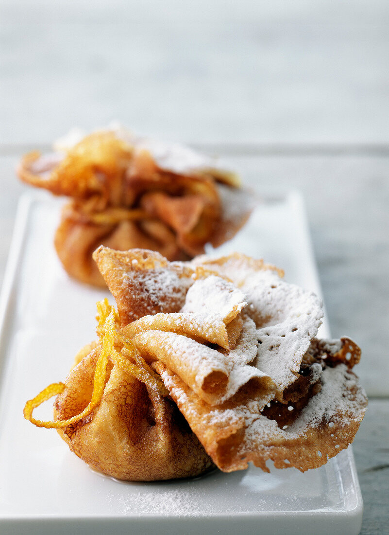 Pancake filled with semolina cream