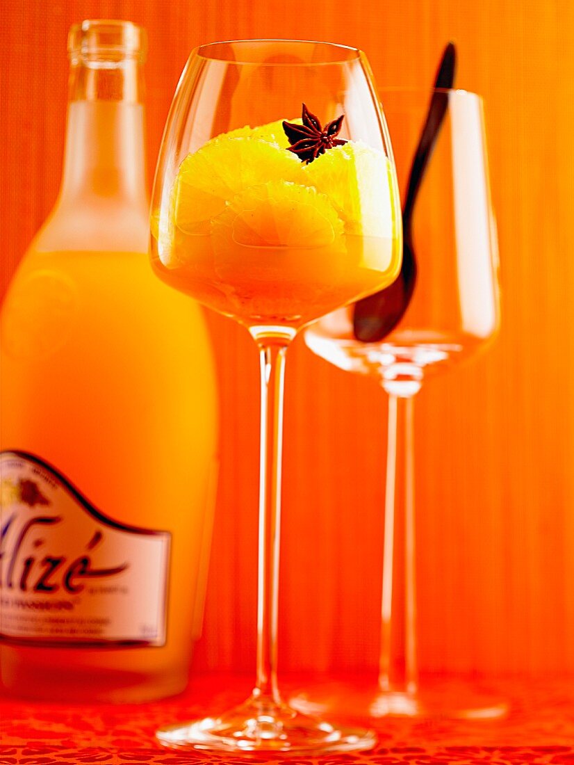 Cocktail mit Alizé-Likör