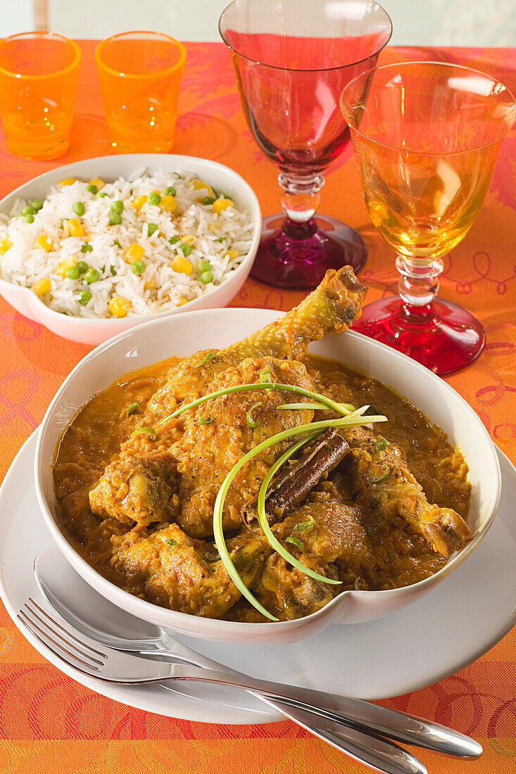 Chicken curry madras