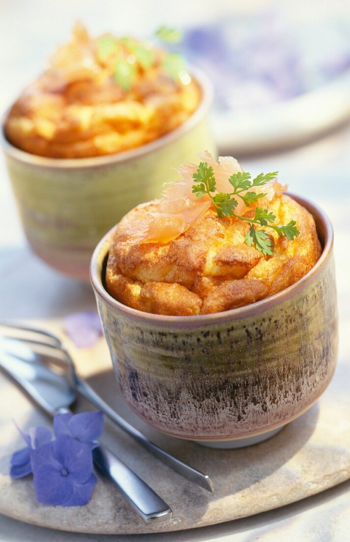 Salmon soufflé