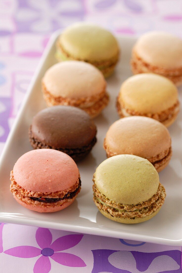 Bunte Macarons