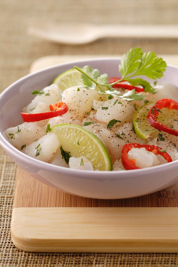 Peruvian fish salad