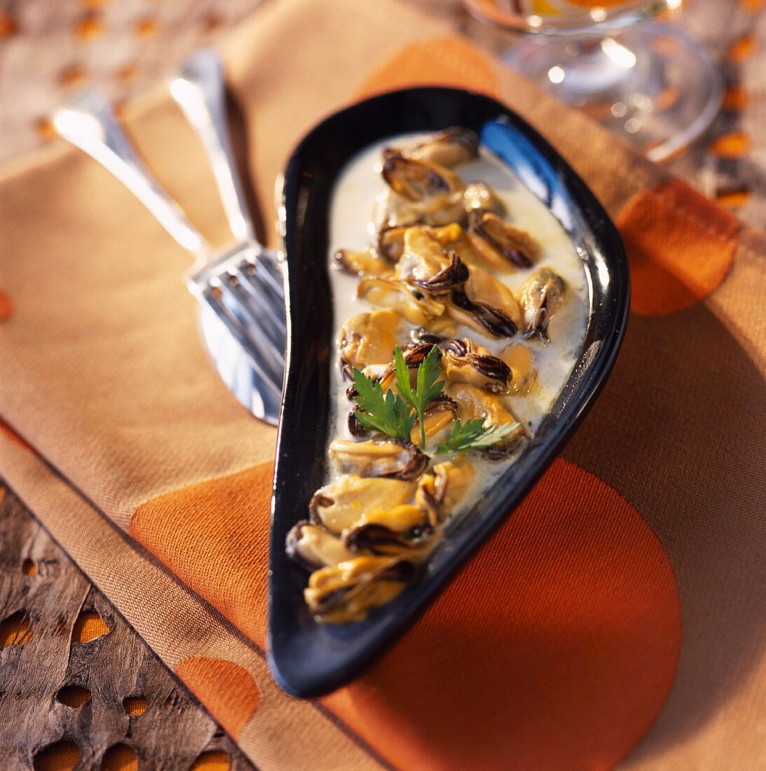Mussels with cream