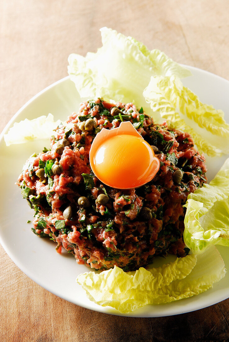 Steak Tartare with coriander, basil, pepper and citronnella