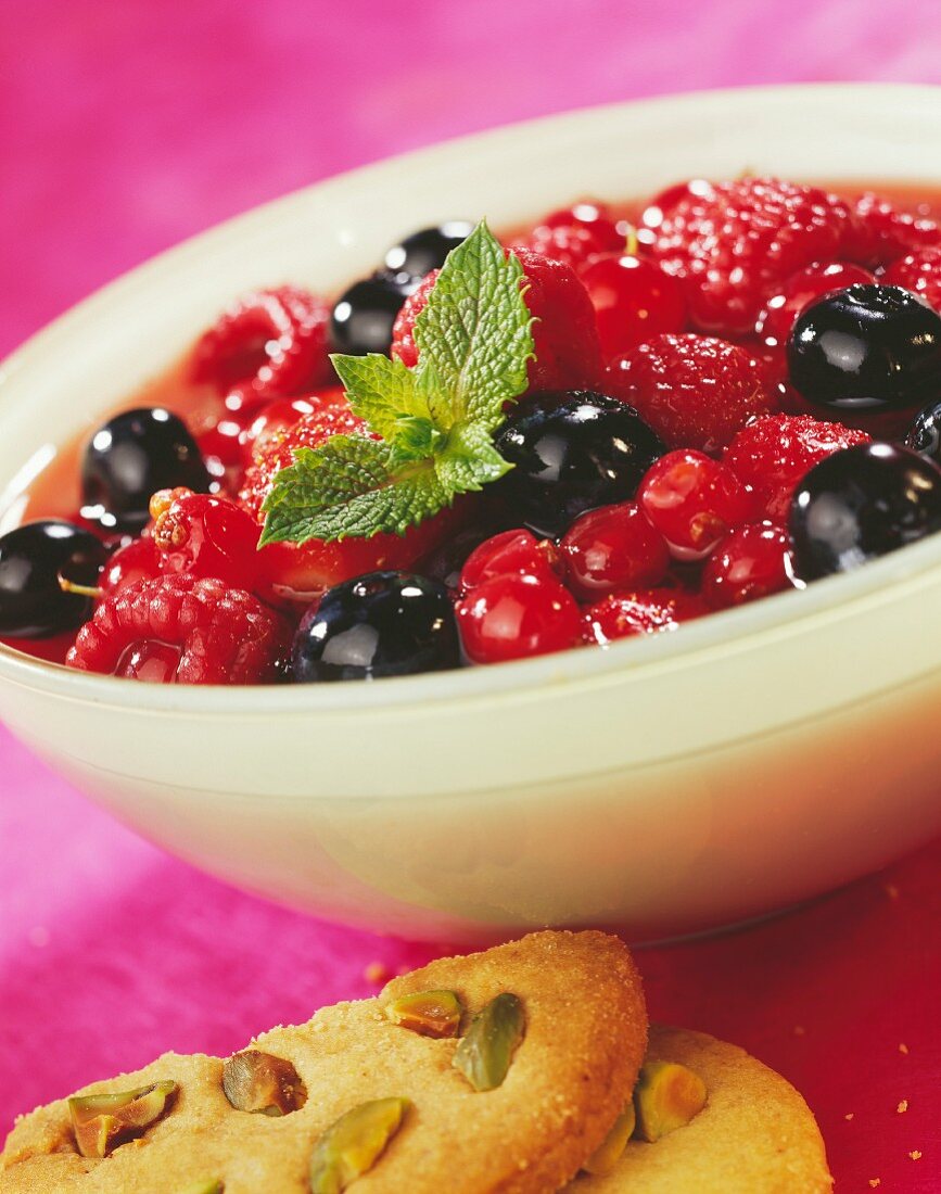 Red berry soup