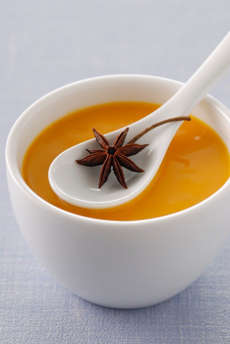 Pumpkin soup with star anise