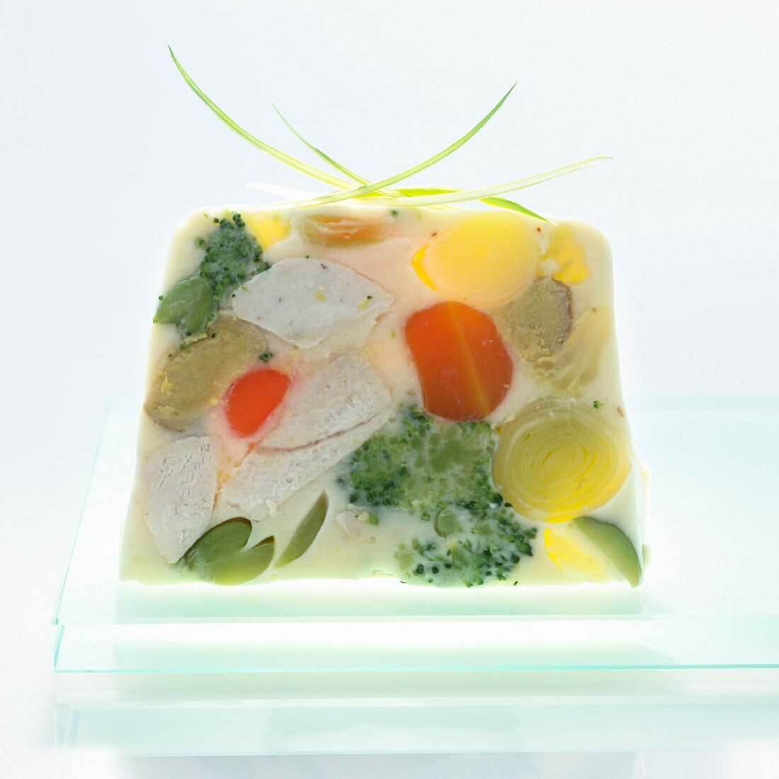 Chicken and vegetable terrine