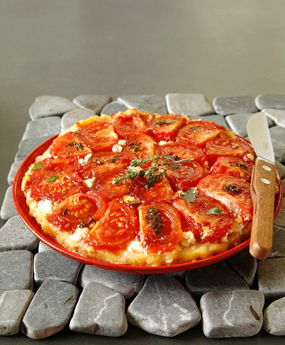 Tomaten- und Feta-Tarte