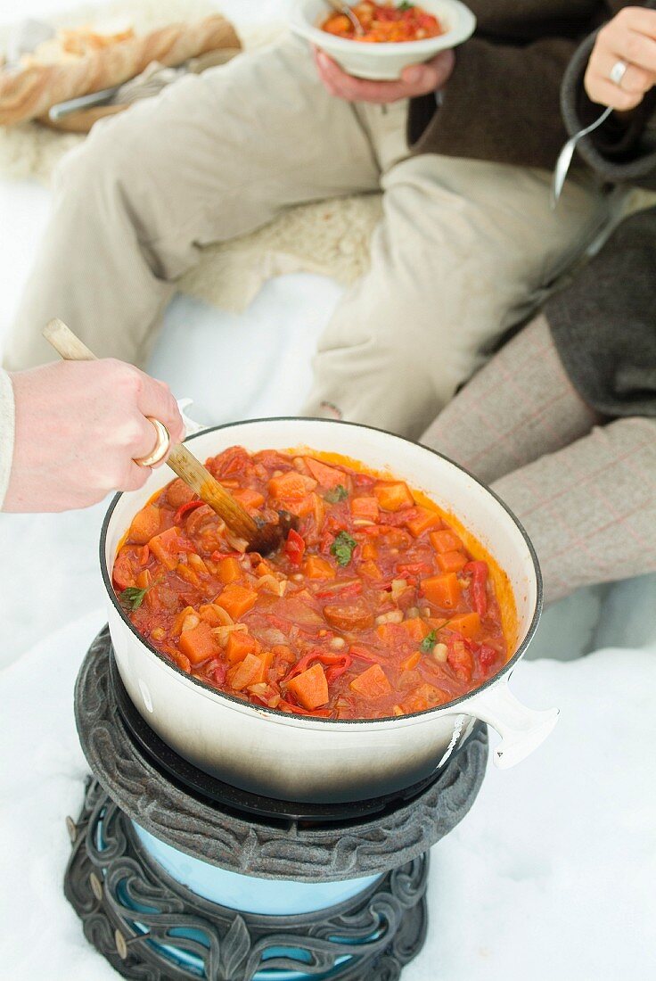 Spicy Chorizo stew