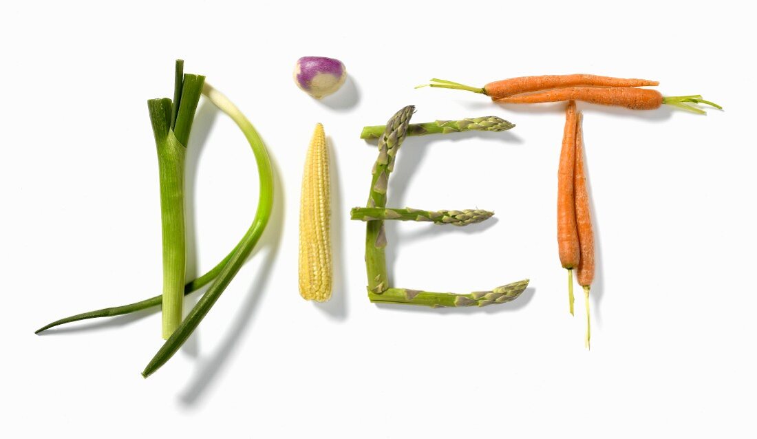 DIET mit Gemüse geschrieben
