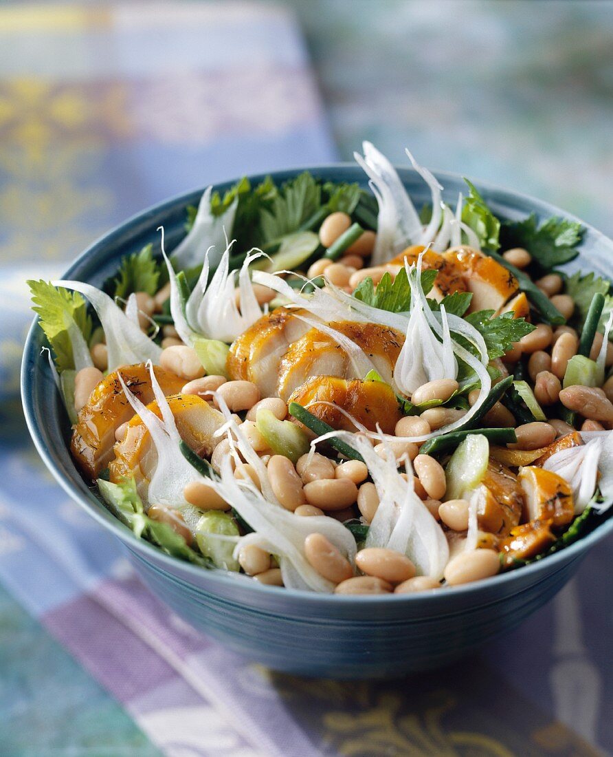 White bean and haddock salad