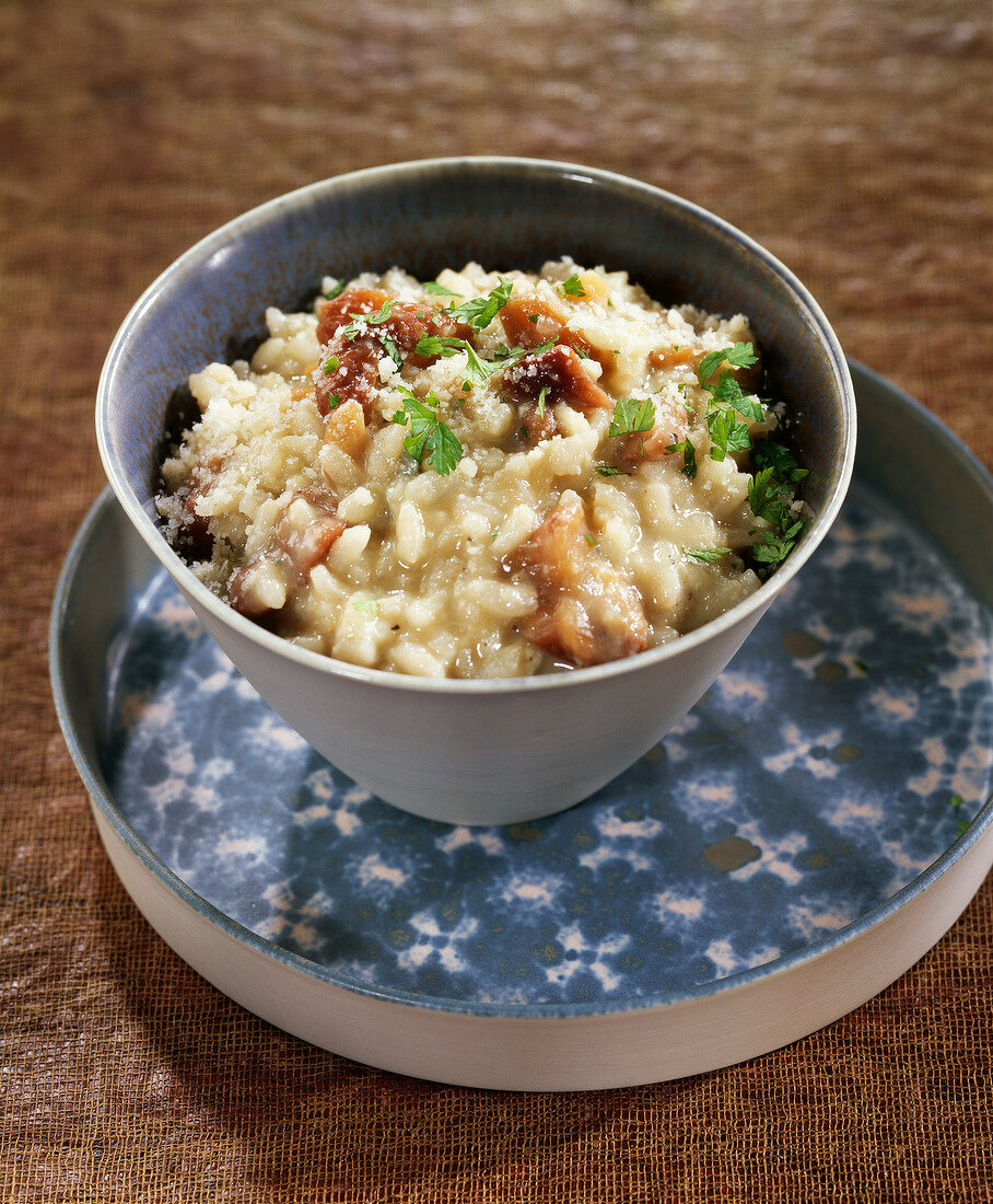 Chestnut and Rooquefort risotto