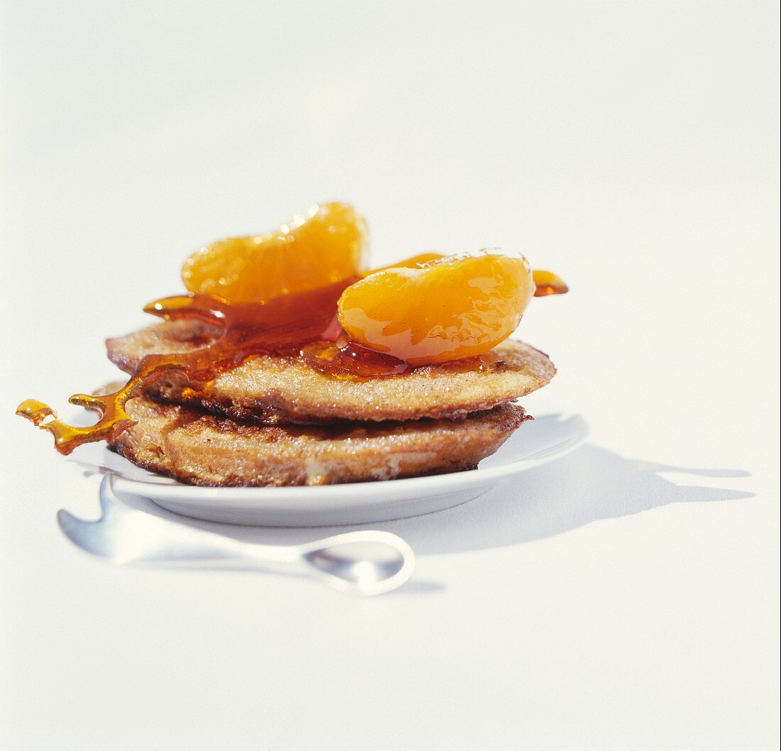 Spelt French toast with clementines and caramel