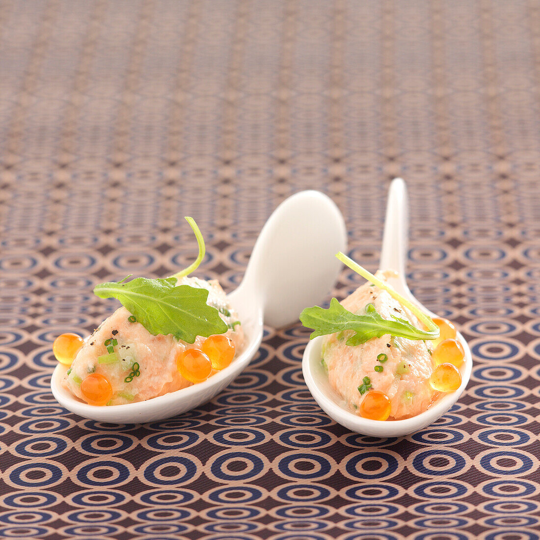 Potted salmon with green apple