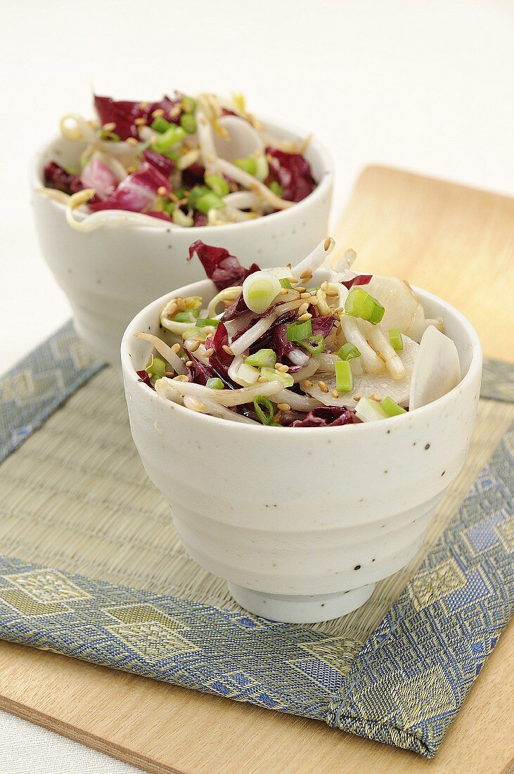 Soja-Rettich-Salat auf japanische Art