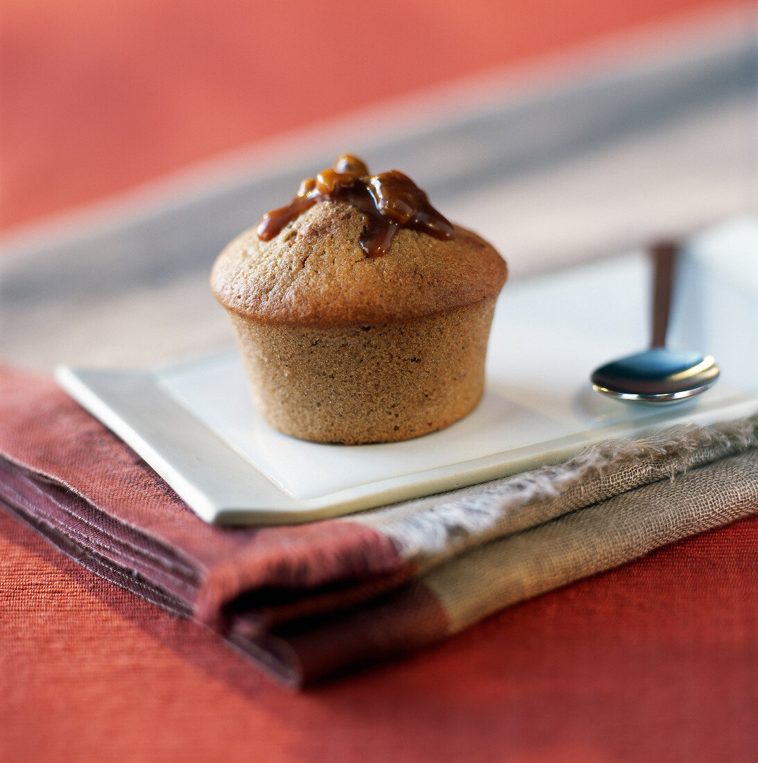 Chestnut muffin filled with walnuts