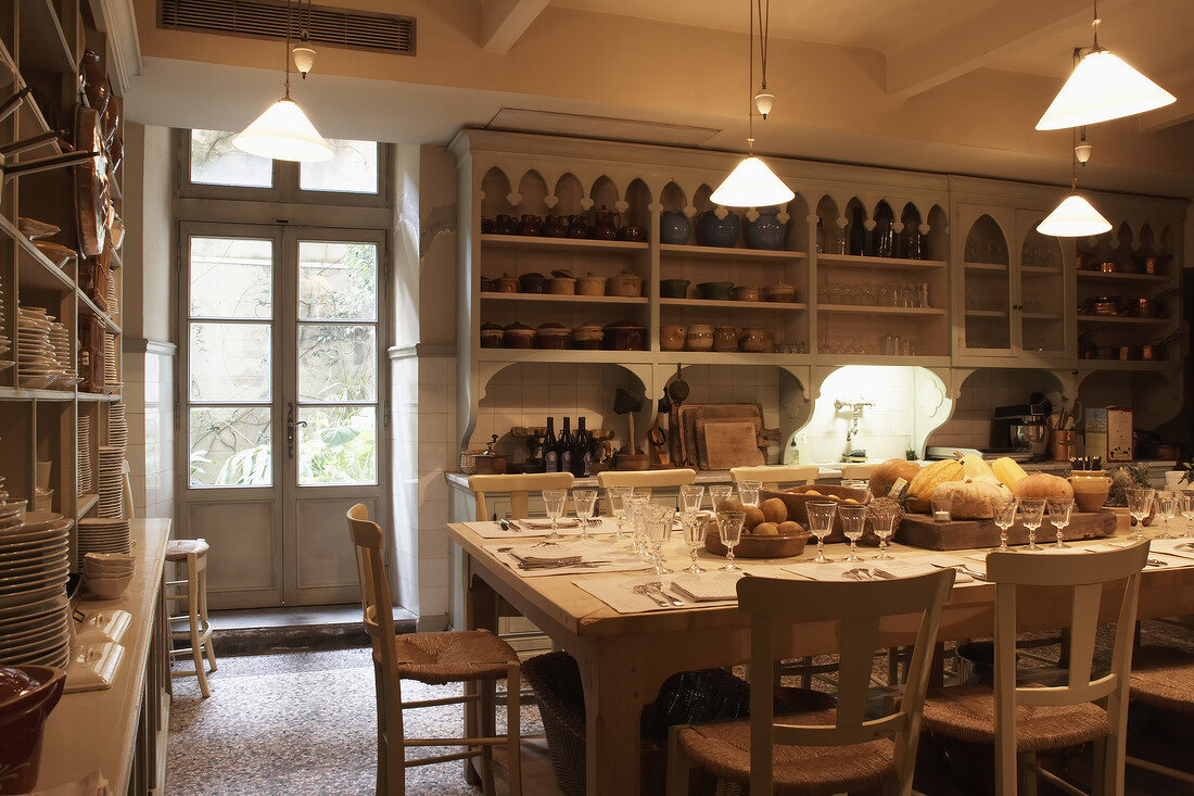 Kochschule im Hotel La Mirande, Avignon, Frankreich