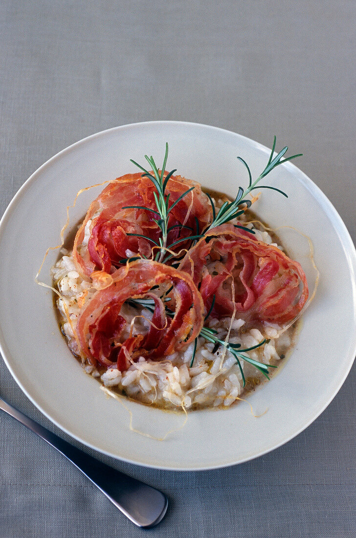 Risotto mit Pancetta und Rosmarin