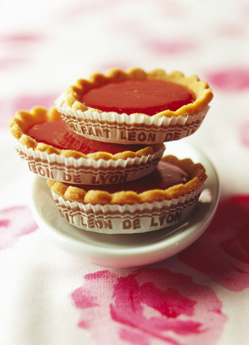 Tartelettes à la praline rose (Törtchen mit roten Zuckermandeln, Frankreich)