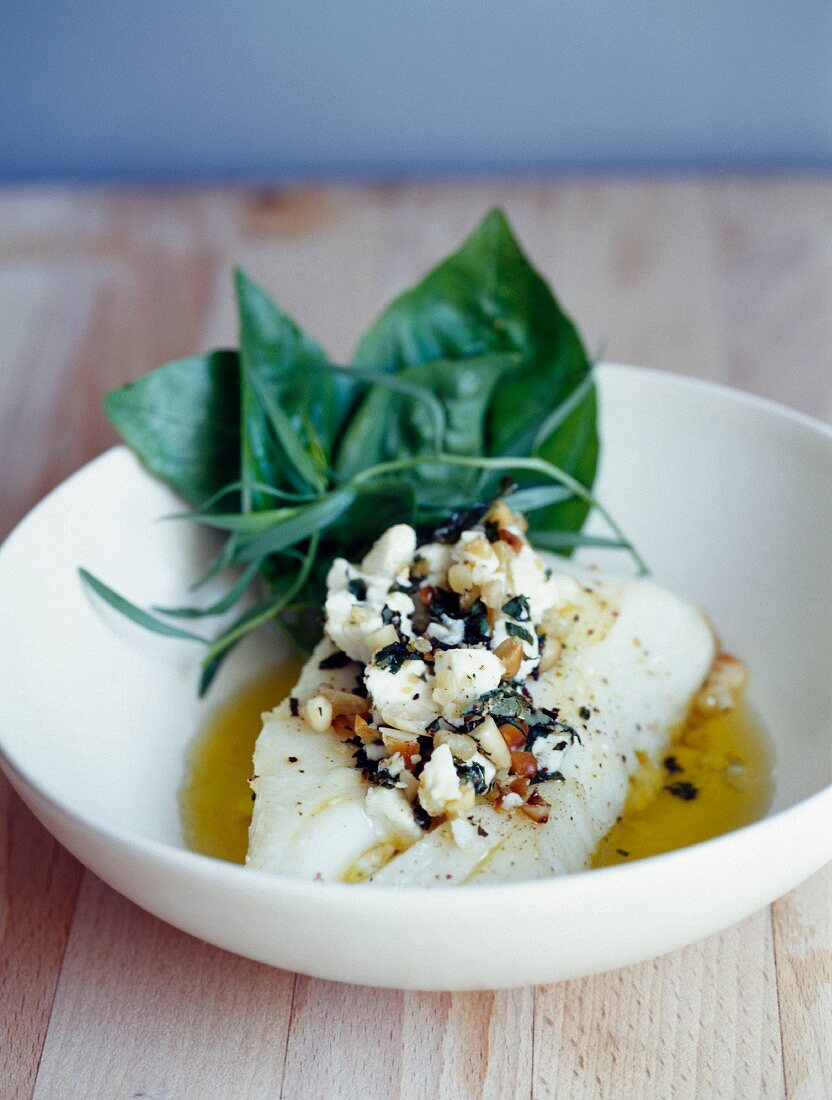 Fischfilet mit Fetakruste