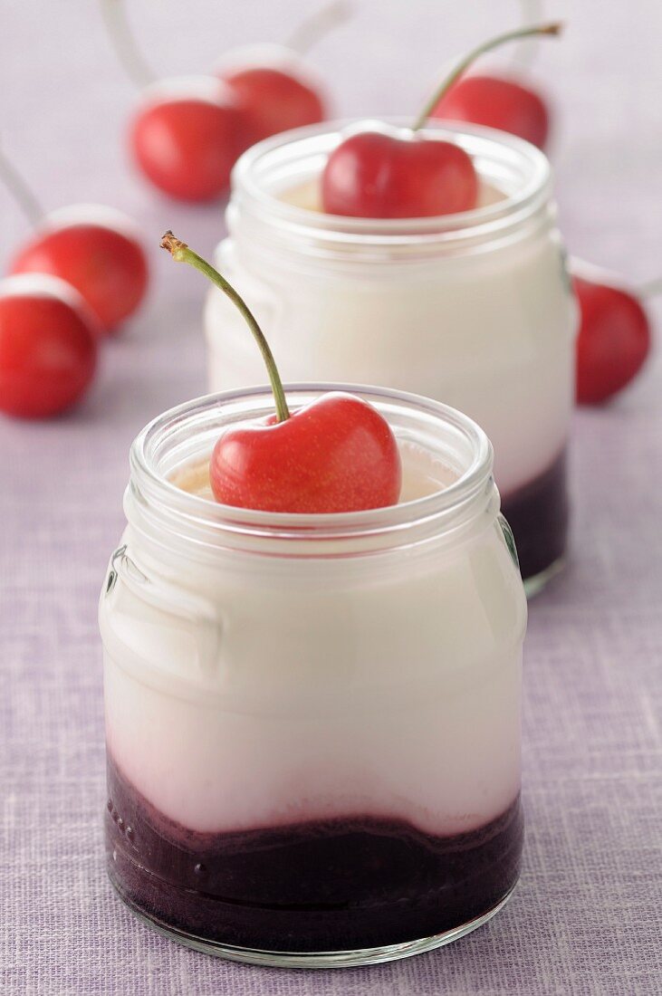 Cherry yoghurt