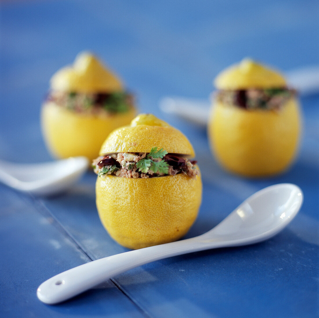 Lemons stuffed with sardines