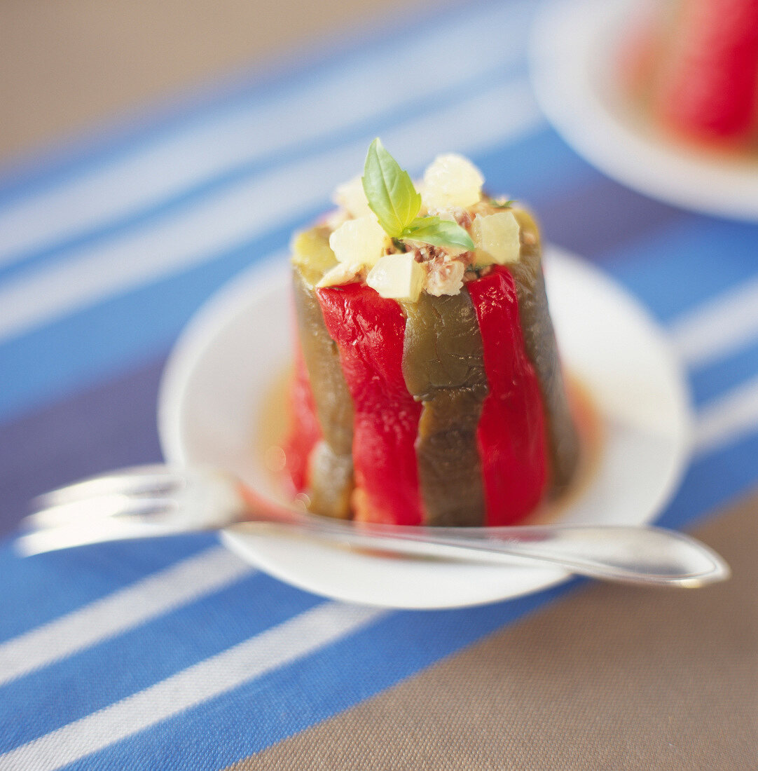 Sardine and pepper terrine