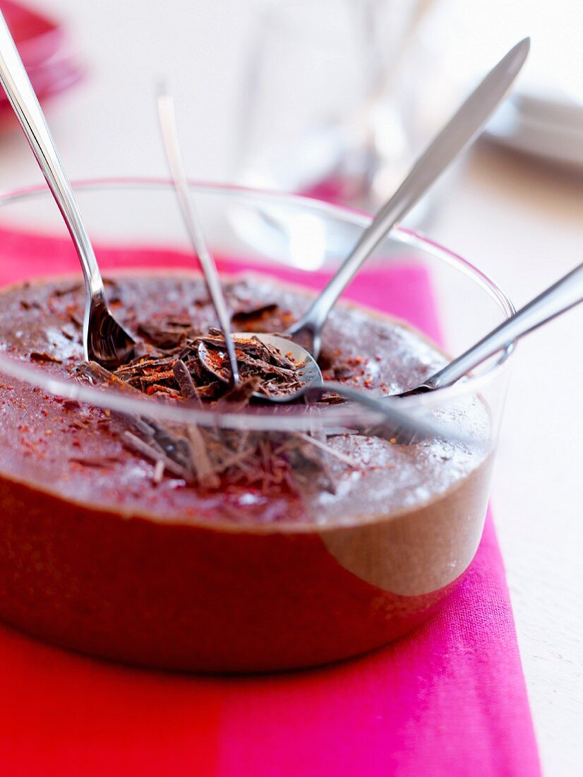 Chocolate mousse with Espelette pepper