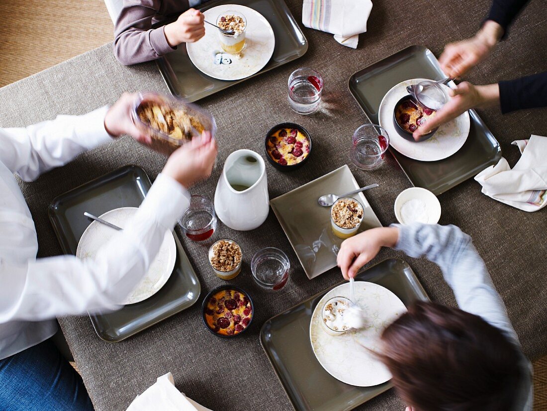 Dining with friends