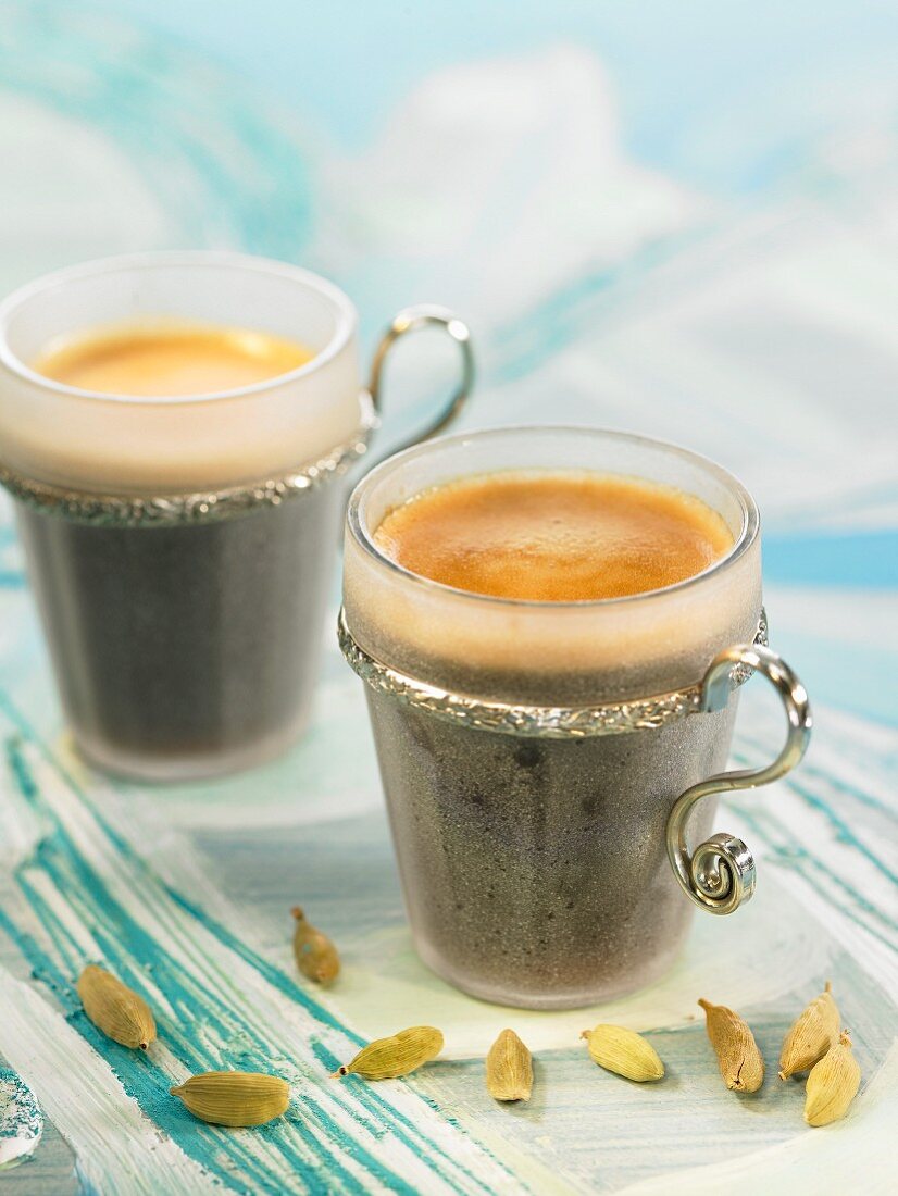 Arabian coffee with cardamom