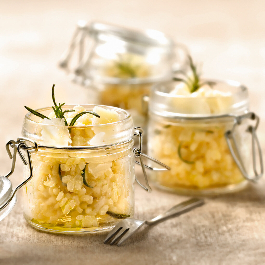 Risotto with parmesan and rosemary
