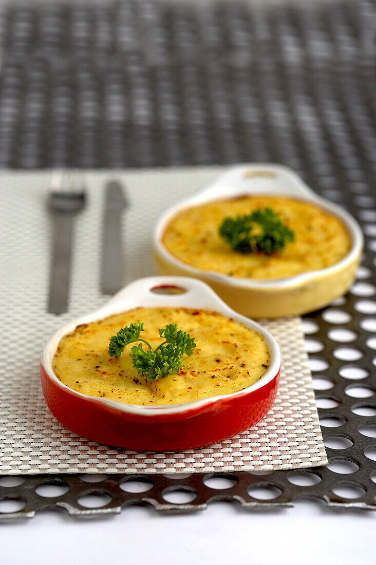 Gratin de pommes de terre des vendanges (Kartoffelgratin), Burgund, Frankreich