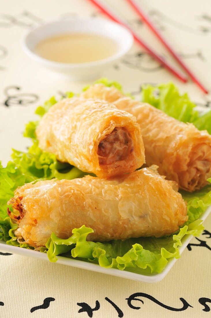 Frittierte vietnamesische Frühlingsrollen